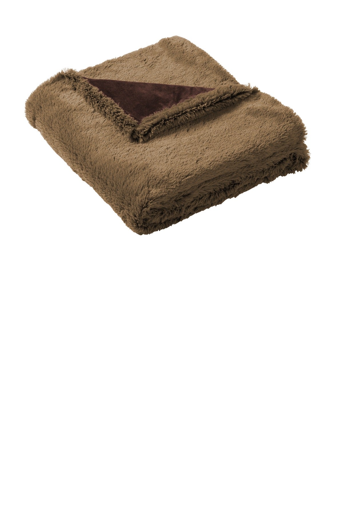 Port Authority ® Faux Fur Blanket. BP45 - Fawn/ Espresso Brown - OSFA