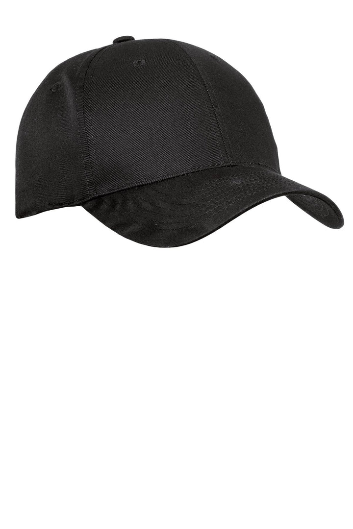 Port Authority® Fine Twill Cap.  C800 - Black - OSFA