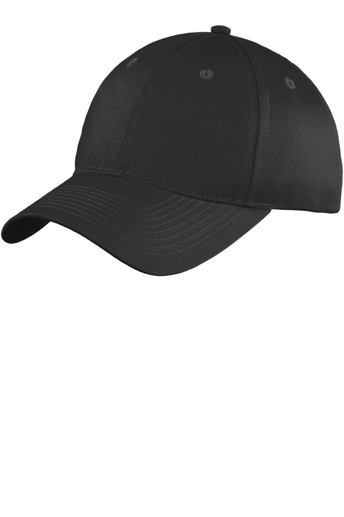 Port Authority® Youth Six-Panel Unstructured Twill Cap. YC914 - Black - OSFA