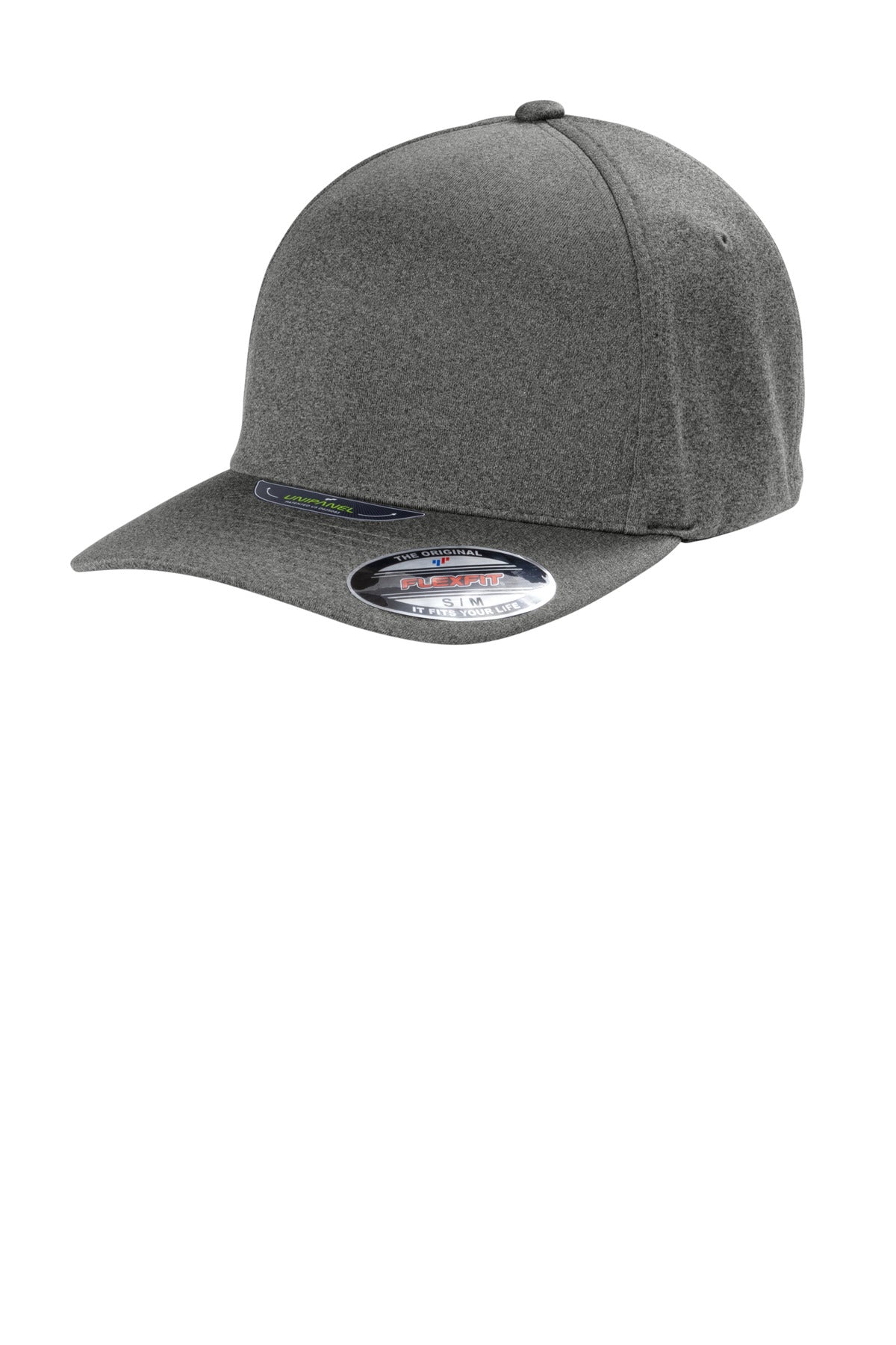 Port Authority® Flexfit® Melange Unipanel Cap C946 - Dark Grey - L/XL