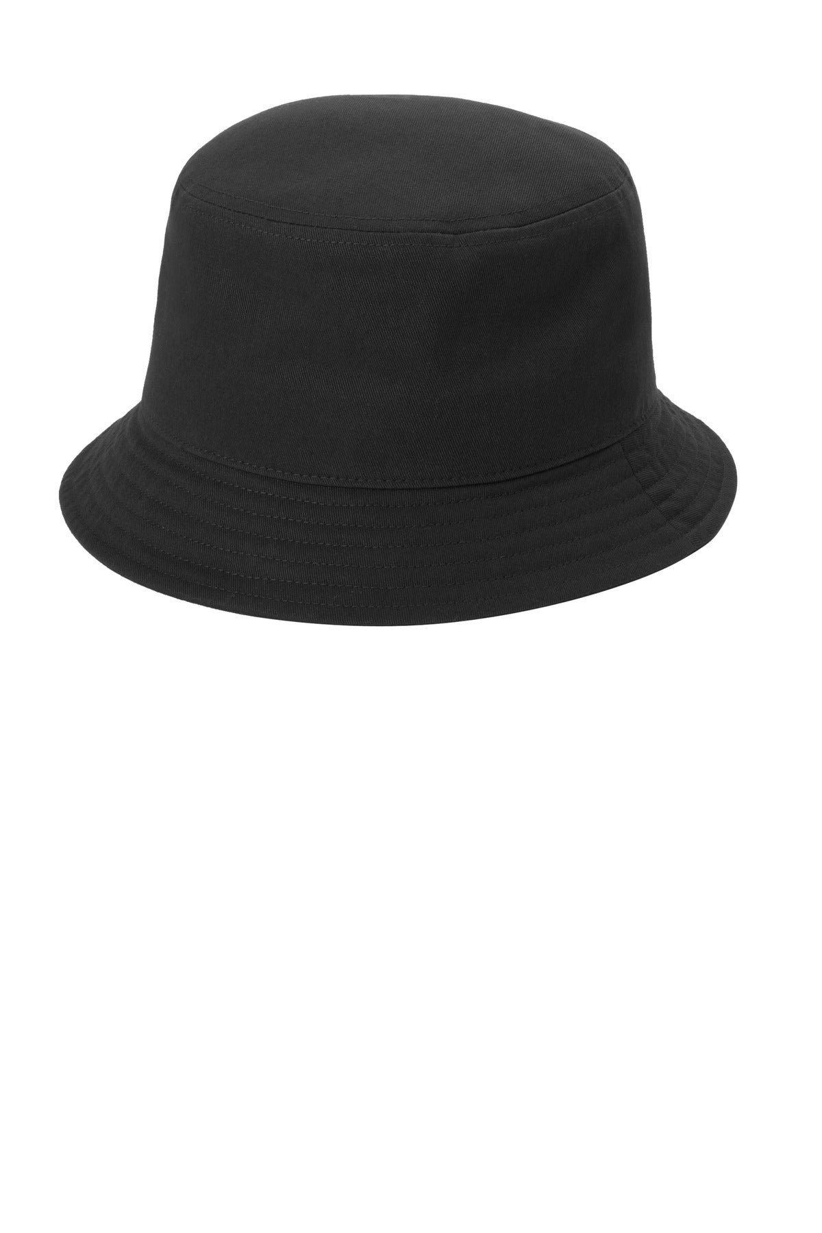 Port Authority® Twill Short Brim Bucket Hat C976 - Black - L/XL