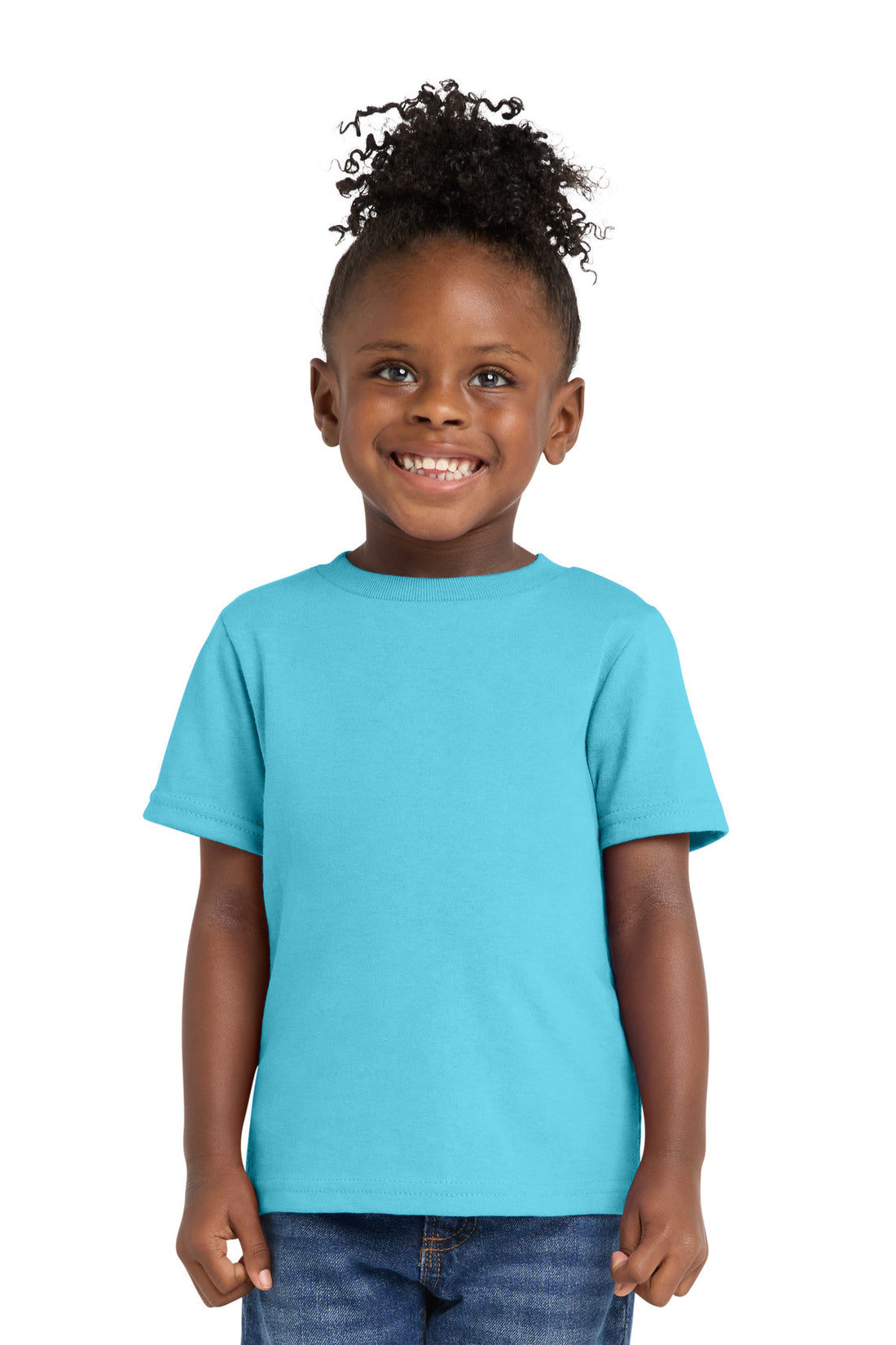 Port & Co® Toddler Core Cotton Tee. CAR54T - Aquatic Blue - 2T