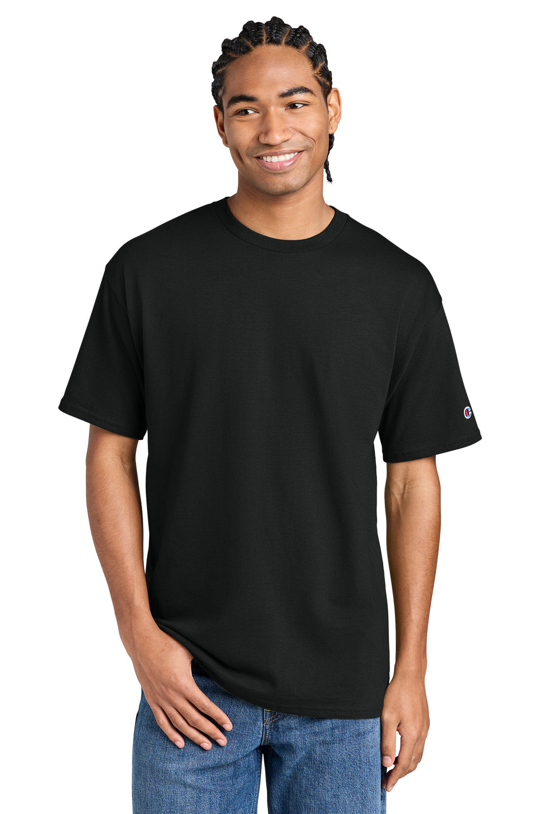 Champion® Jersey Short Sleeve Tee CH1000 - Black - 2XL