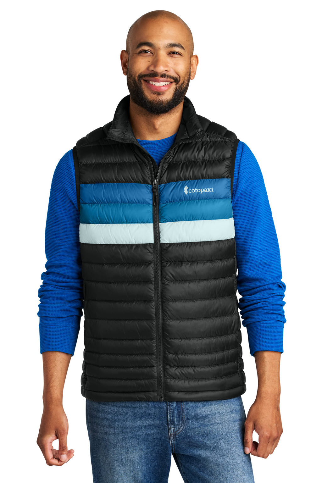 Cotopaxi® Fuego Down Vest COTOM1689 - Black/ Atlantic - 2XL