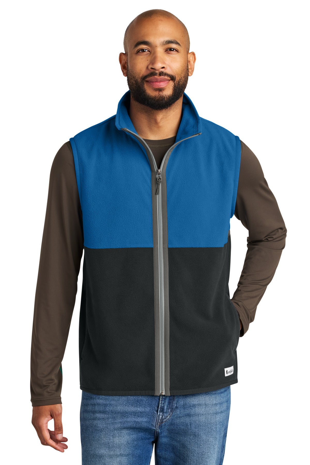 Cotopaxi® Amado Fleece Vest COTOM1693 - Atlantic/ Black - 2XL