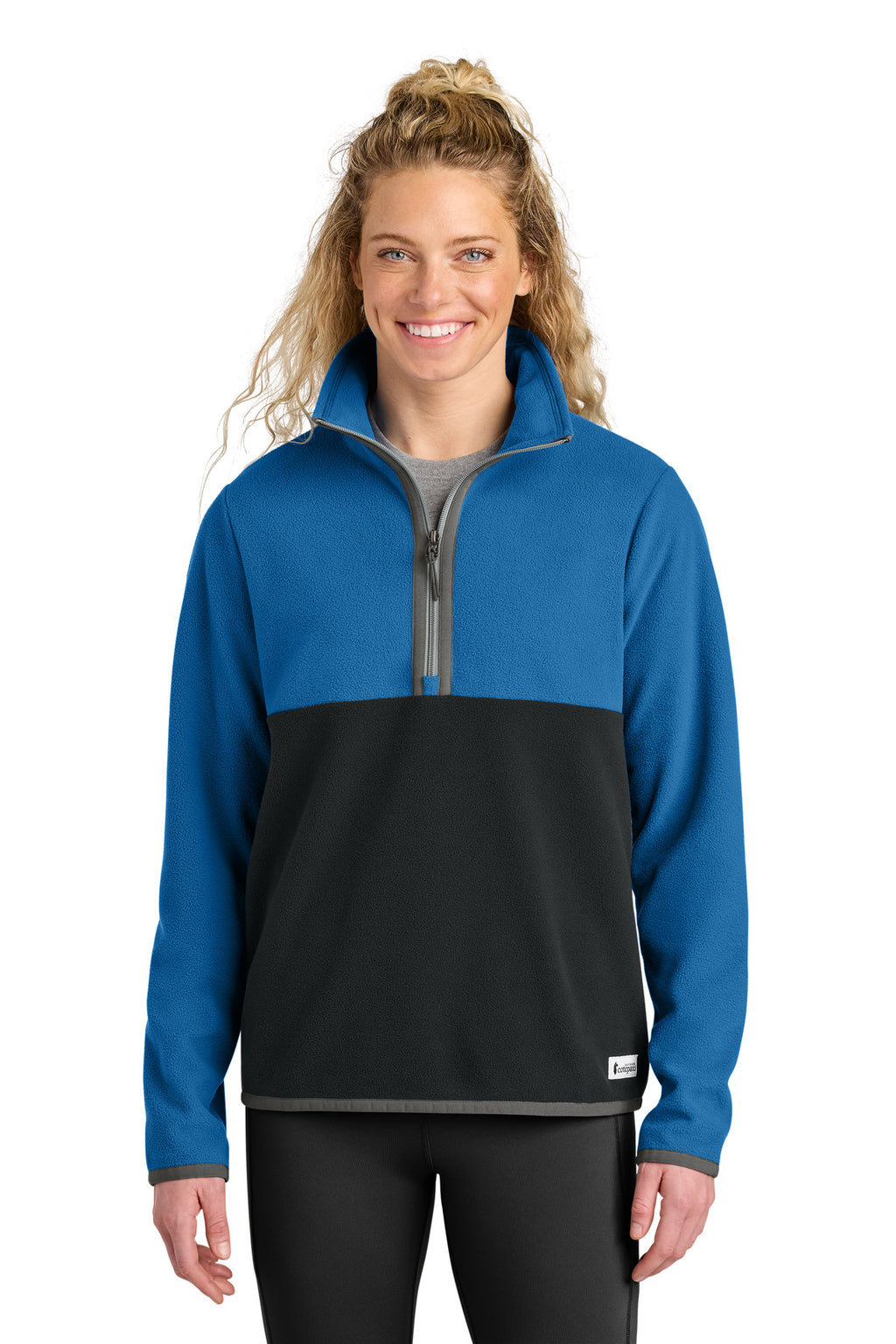 Cotopaxi® Women's Amado 1/2-Zip Fleece COTOW1692 - Atlantic/ Black - 2XL