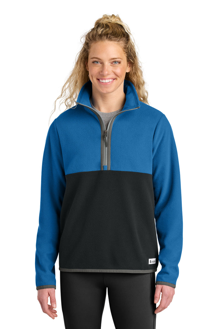 Cotopaxi® Women's Amado 1/2-Zip Fleece COTOW1692 - Atlantic/ Black - 2XL