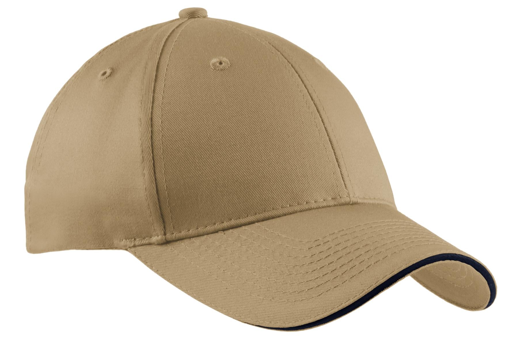 Port Authority® Cotton Twill Sandwich Bill Cap.  CP85