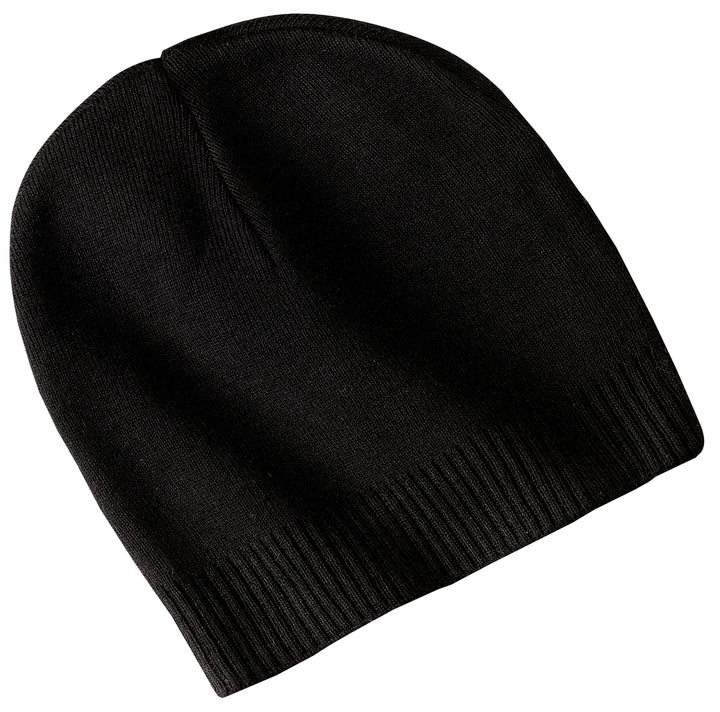 Port Authority® 100% Cotton Beanie.  CP95 - Black - OSFA