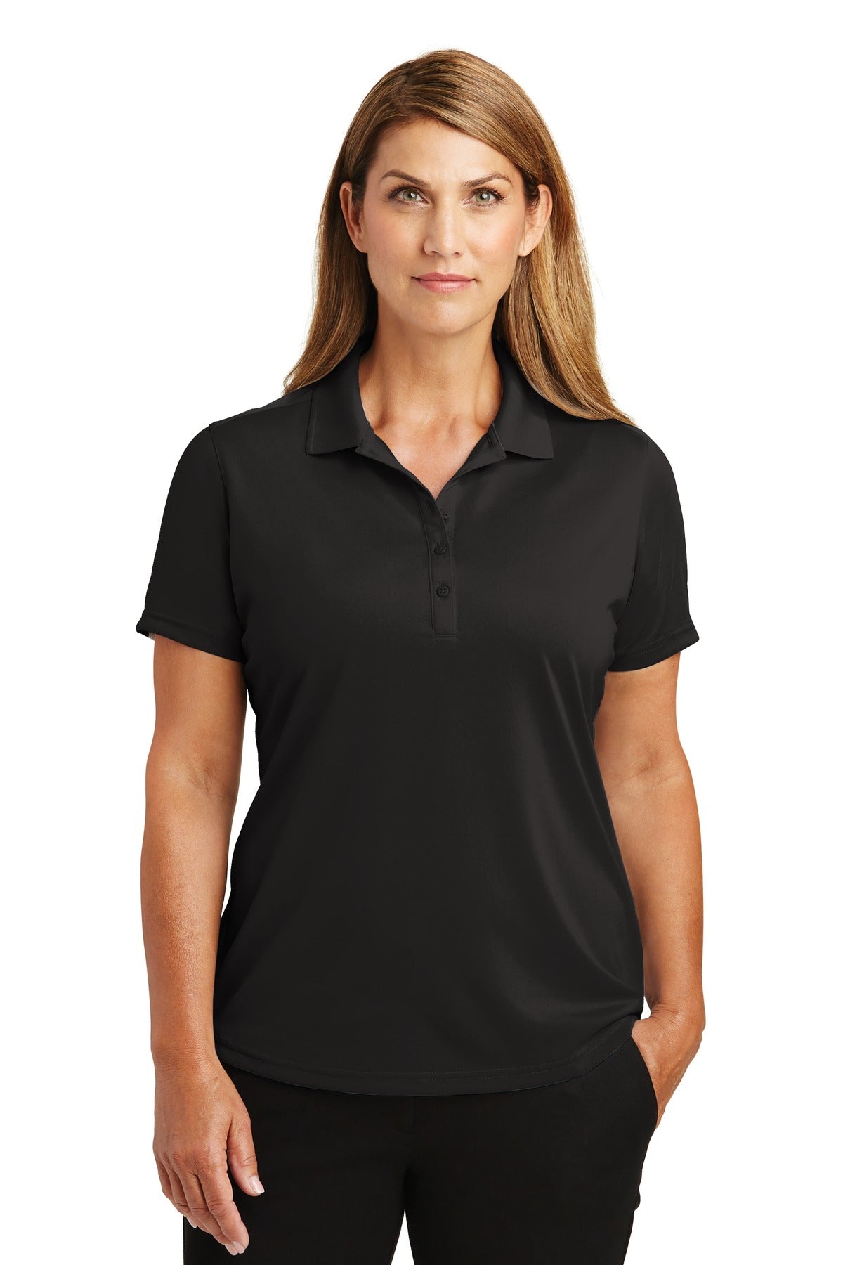 CornerStone® Women's Select Lightweight Snag-Proof Polo. CS419 - Black - XS