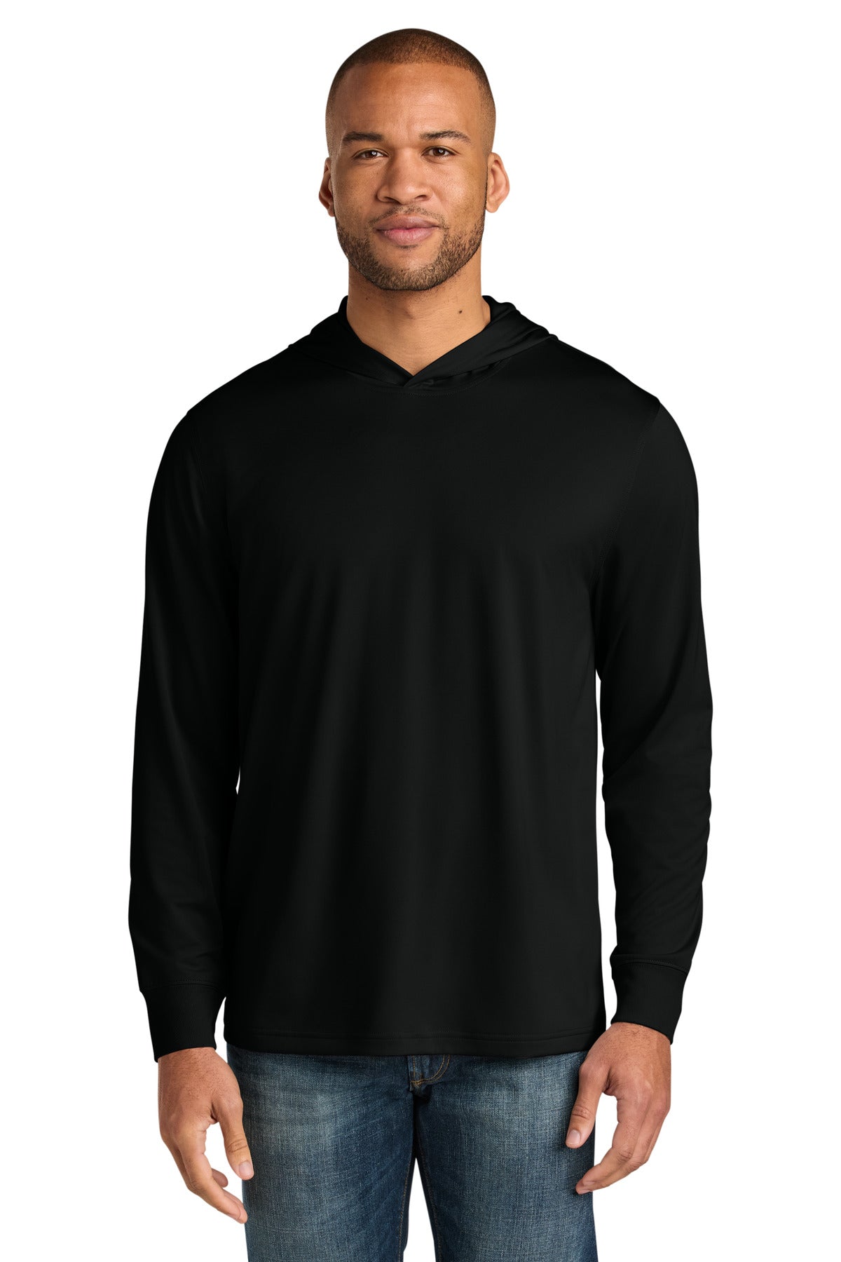 CornerStone® Workwear Pro Long Sleeve Hooded Tee CS440LSH - Black - 2XL
