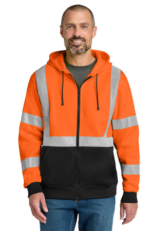 CornerStone® A107 Class 3 Heavy-Duty Fleece Full-Zip Hoodie CSF300