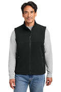 CornerStone® Fleece Overlay Vest CSF751 - Black - 2XL