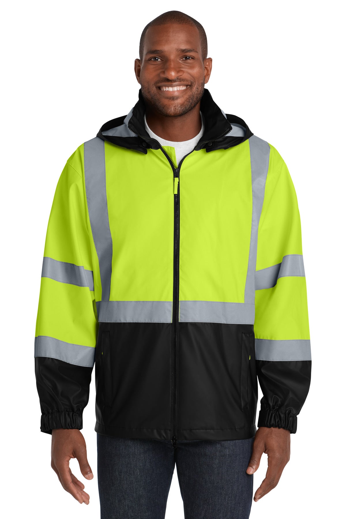 CornerStone® - ANSI 107 Class 3 Safety Windbreaker. CSJ25 - Safety Yellow - 2XL
