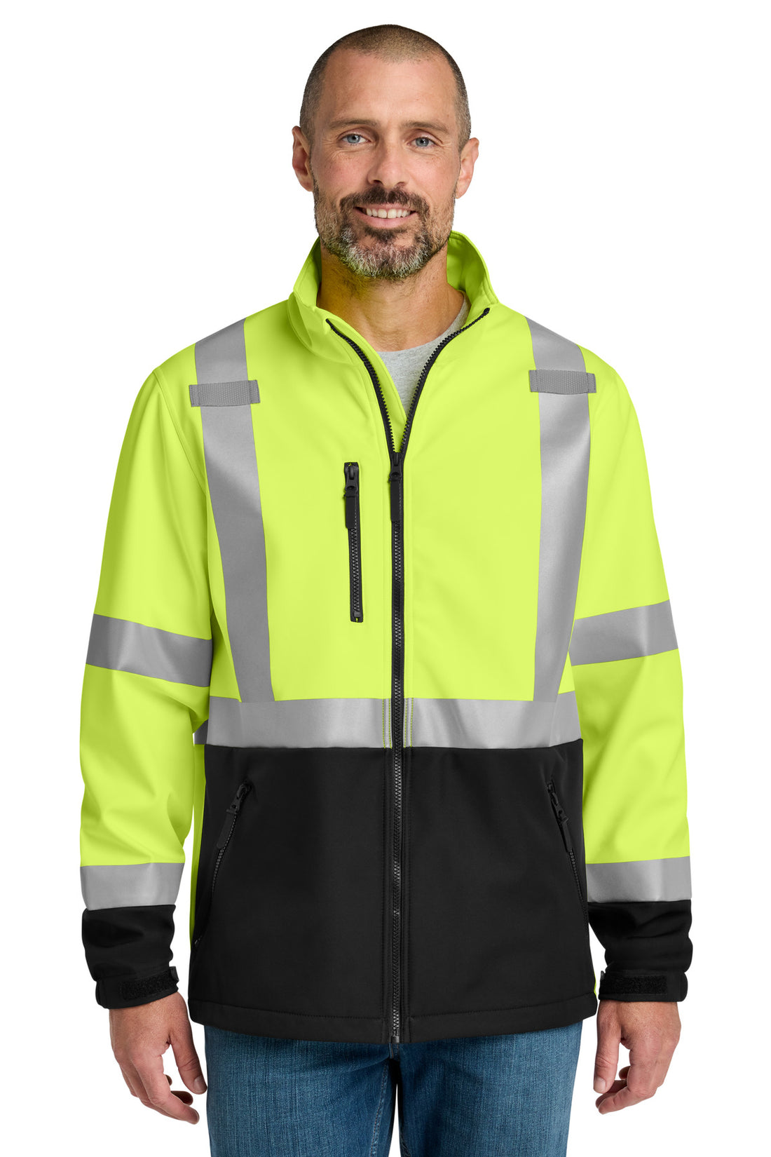 CornerStone® ANSI 107 Class 3 Soft Shell Jacket CSJ503 - Safety Yellow - 2XL