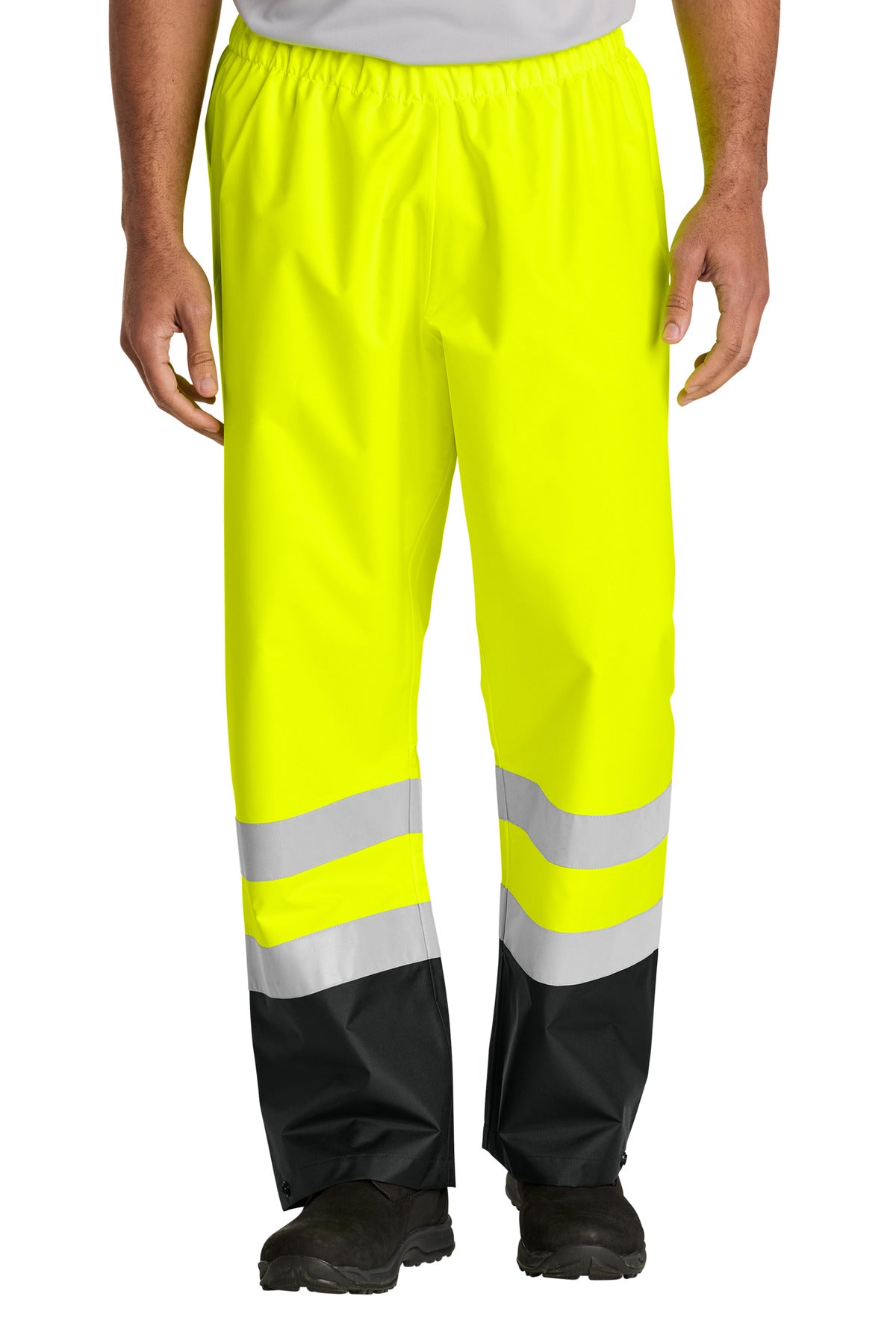 CornerStone® ANSI Class E Pull-On Rain Pant CSP504 - Safety Yellow/ Black - 2/3X