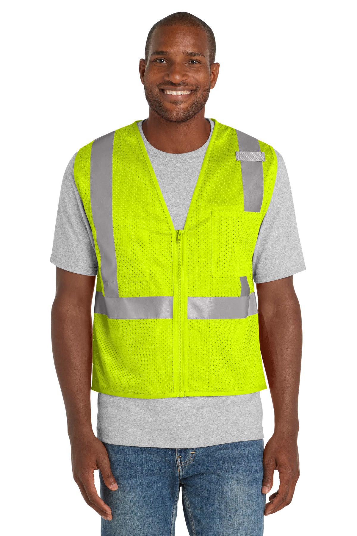 CornerStone ® ANSI 107 Class 2 Mesh Zippered Vest. CSV102