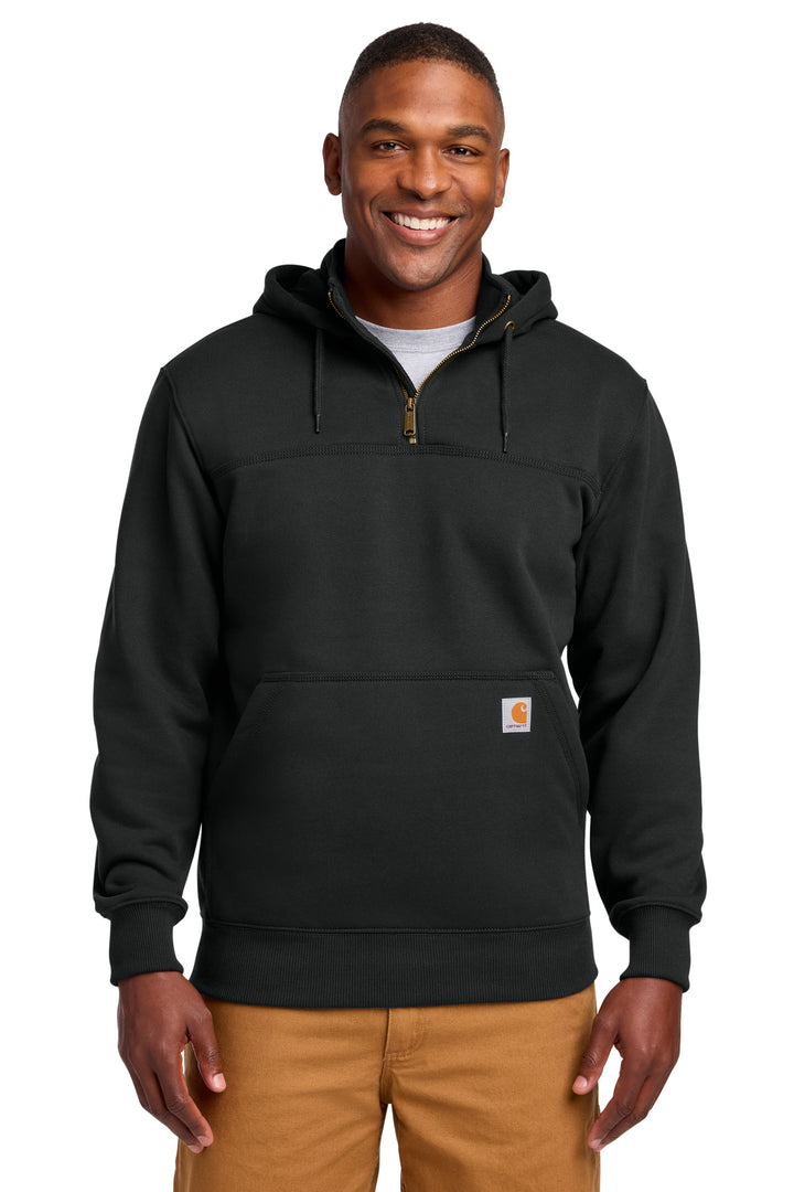 Carhartt ® Rain Defender ® Paxton Heavyweight Hooded Zip Mock Sweatshirt. CT100617 - Black - 2XL