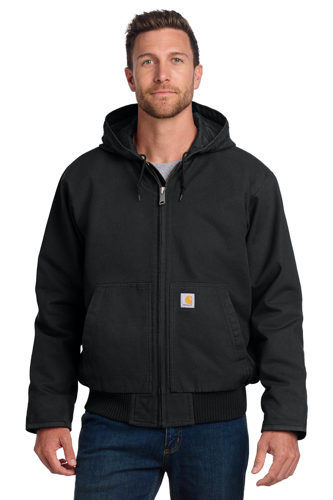 Carhartt® Washed Duck Active Jac. CT104050 - Black - 2XL