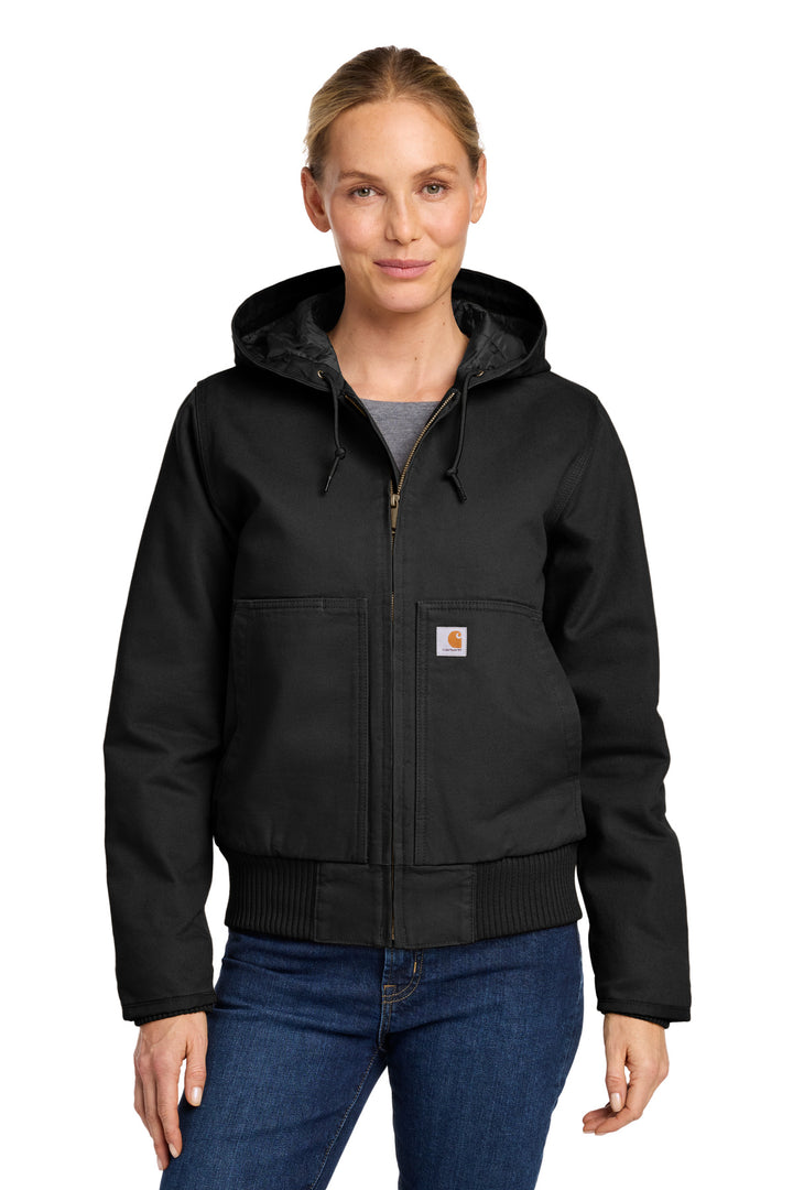 Carhartt® Women's Washed Duck Active Jac. CT104053 - Black - 2XL