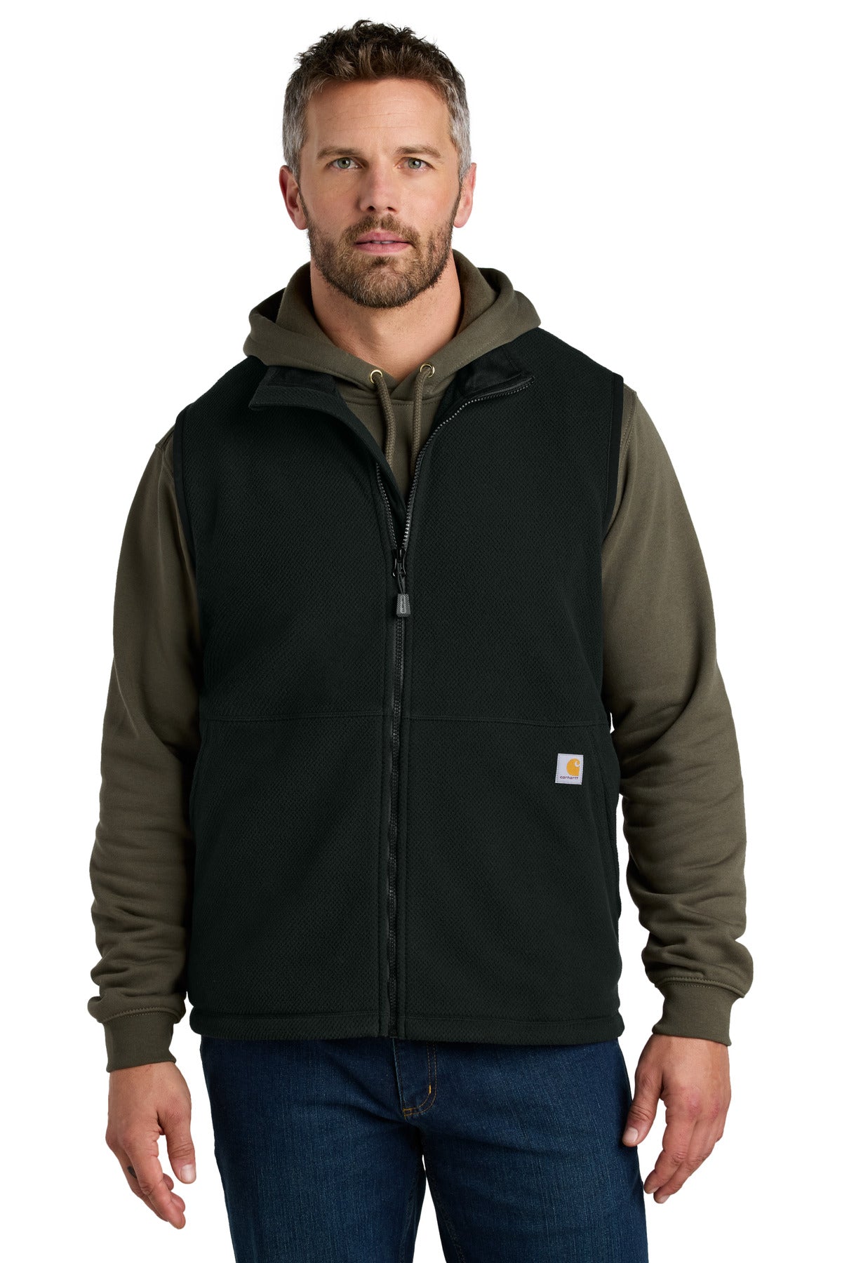 Carhartt® Textured Fleece Vest CT106418 - Black - 2XL