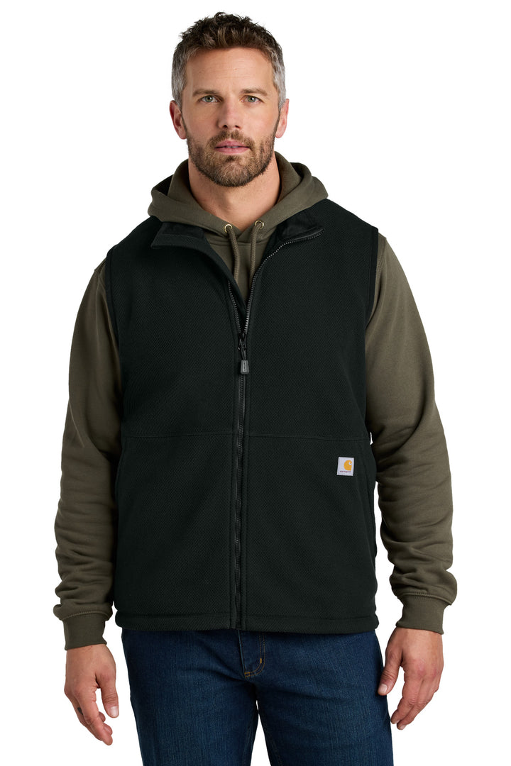 Carhartt® Textured Fleece Vest CT106418 - Black - 2XL