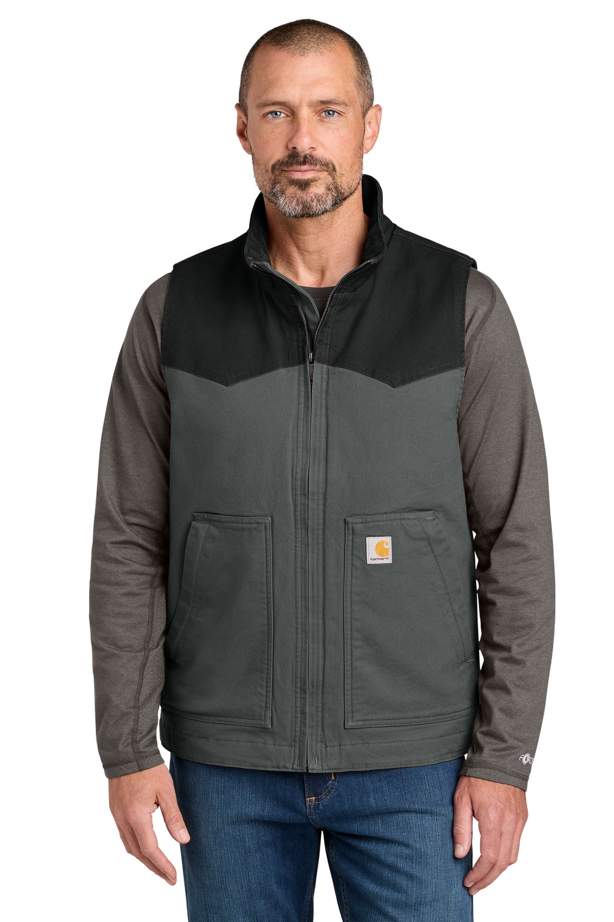 Carhartt® Montana Rugged Flex® Duck Vest CT106433 - Black/ Shadow Grey - 2XL