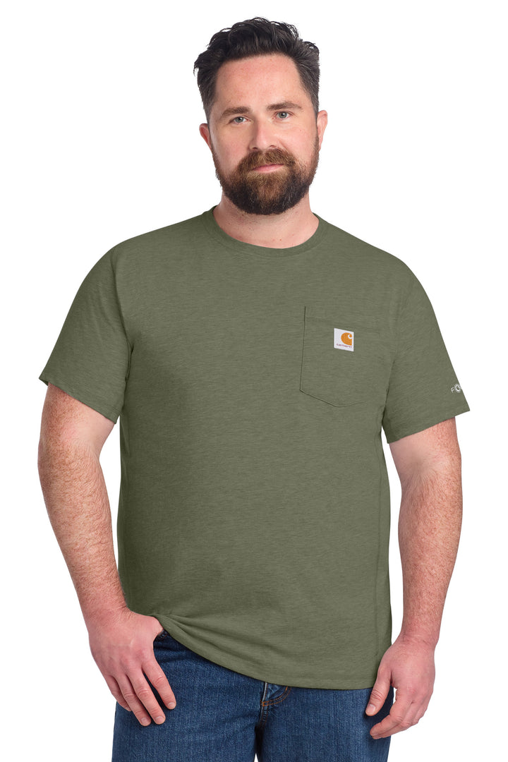 Carhartt Force® Short Sleeve Pocket T-Shirt CT106652 - Basil Heather - 2XL
