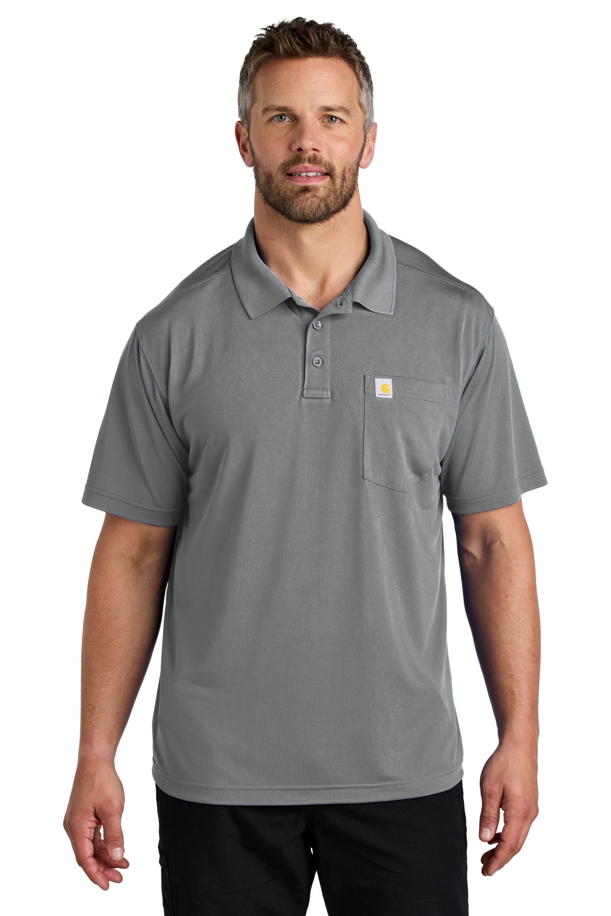 Carhartt Force® Snag-Resistant Pocket Polo CT106880 - Asphalt Grey - 2XL