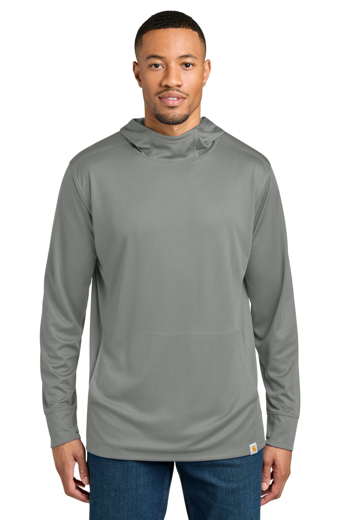 Carhartt Force® Sun Defender Long Sleeve Hooded T-Shirt CT106923 - Asphalt Grey - 2XL
