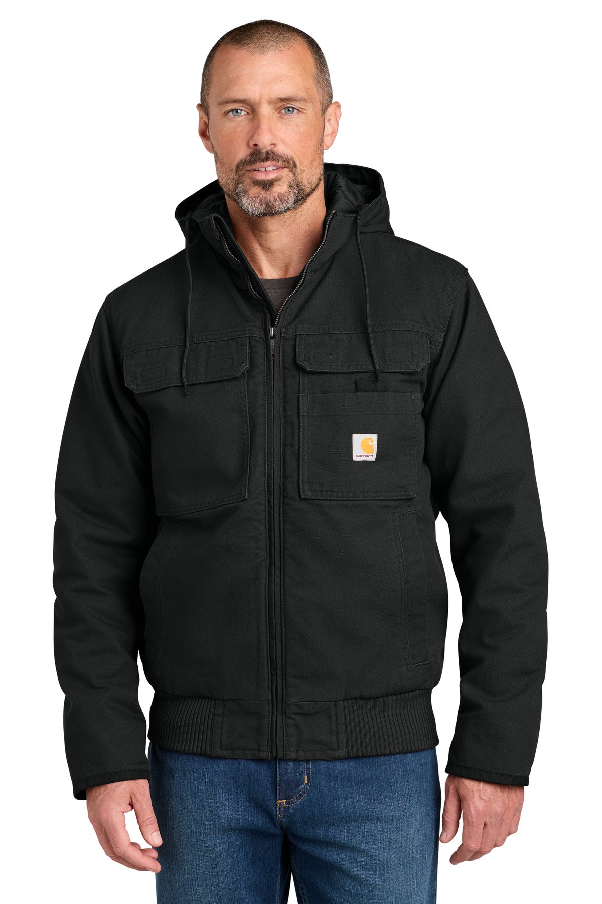 Carhartt® Full Swing® Washed Duck Active Jac CT106980 - Black - 2XL