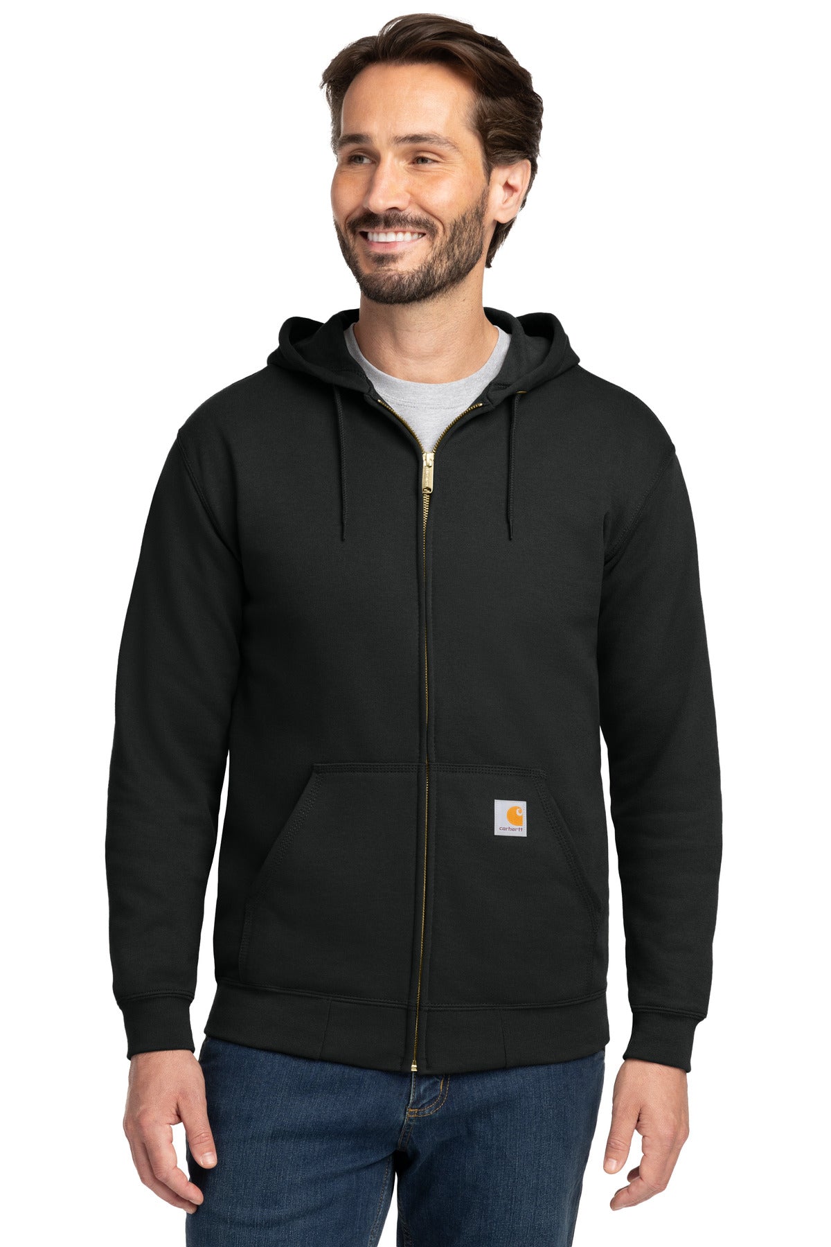 Carhartt ® Midweight Hooded Zip-Front Sweatshirt. CTK122 - Black - 2XL
