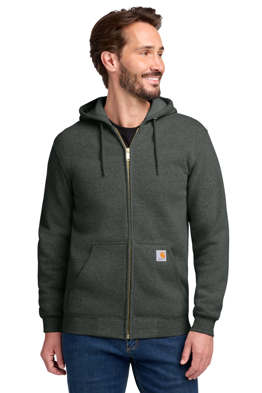Carhartt ® Midweight Hooded Zip-Front Sweatshirt. CTK122