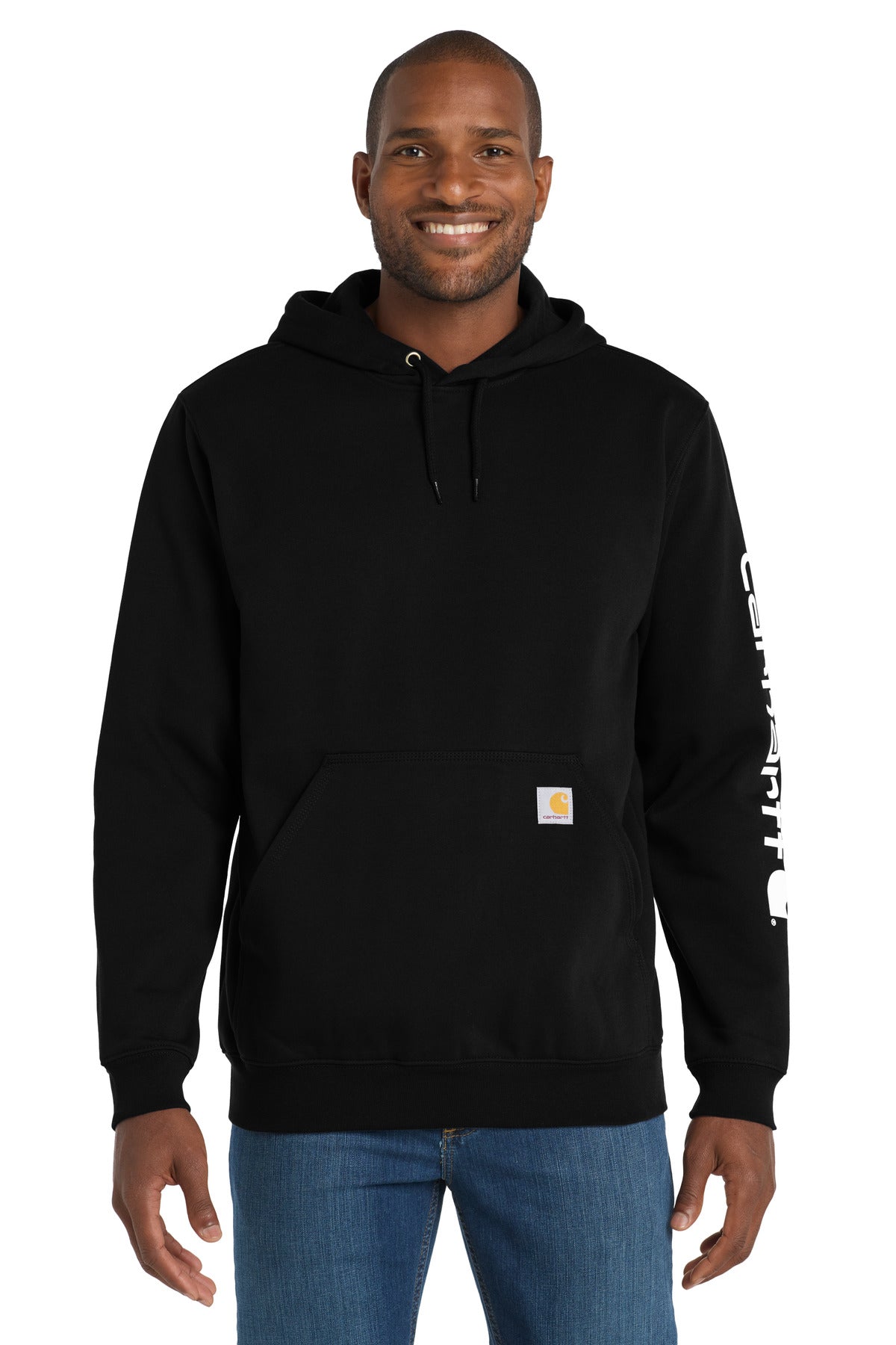 Carhartt® Midweight Hooded Logo Sweatshirt CTK288 - Black - 2XL