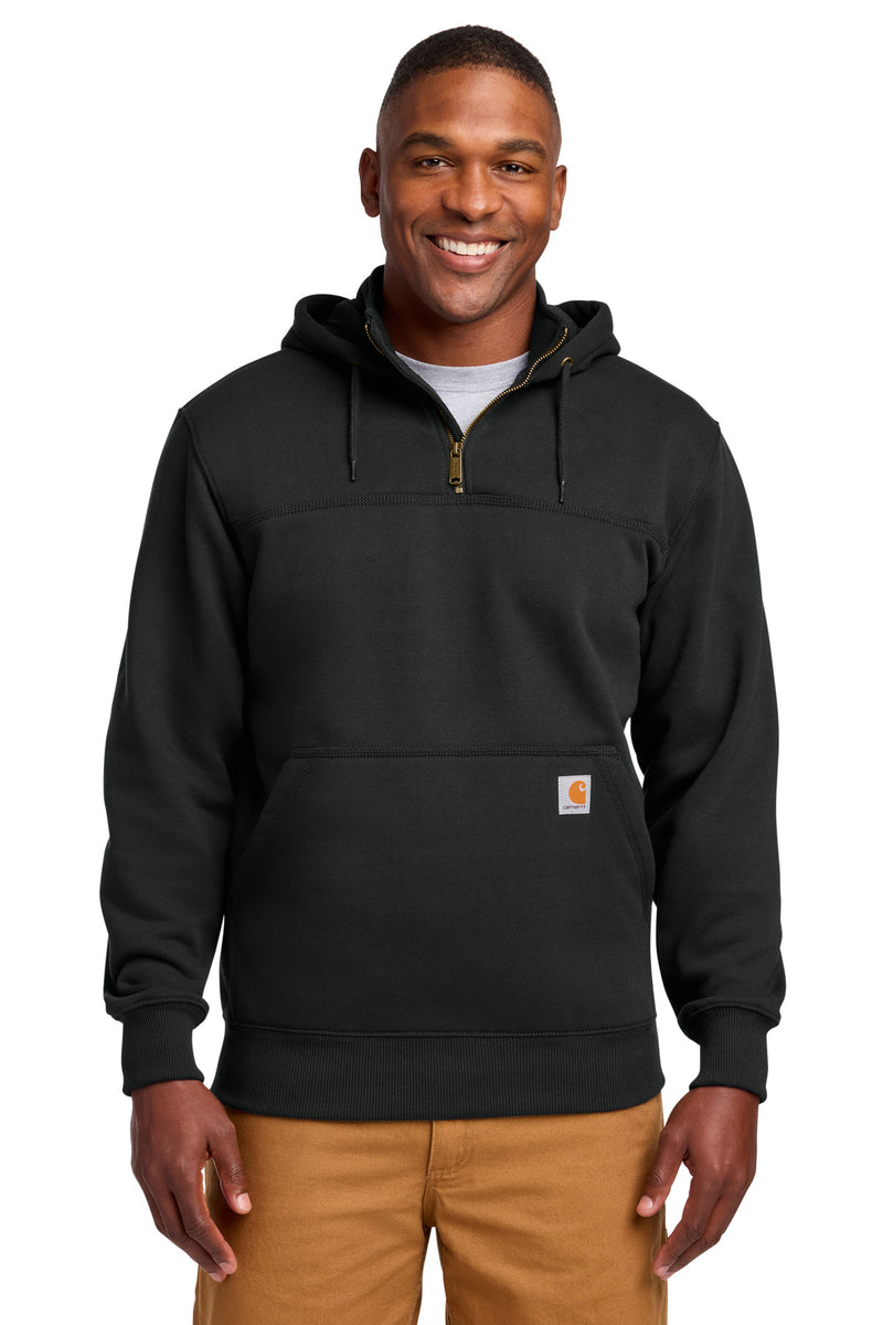Carhartt® Tall Rain Defender® Paxton Heavyweight Hooded Zip Mock Sweatshirt CTT100617 - Black - 2XLT