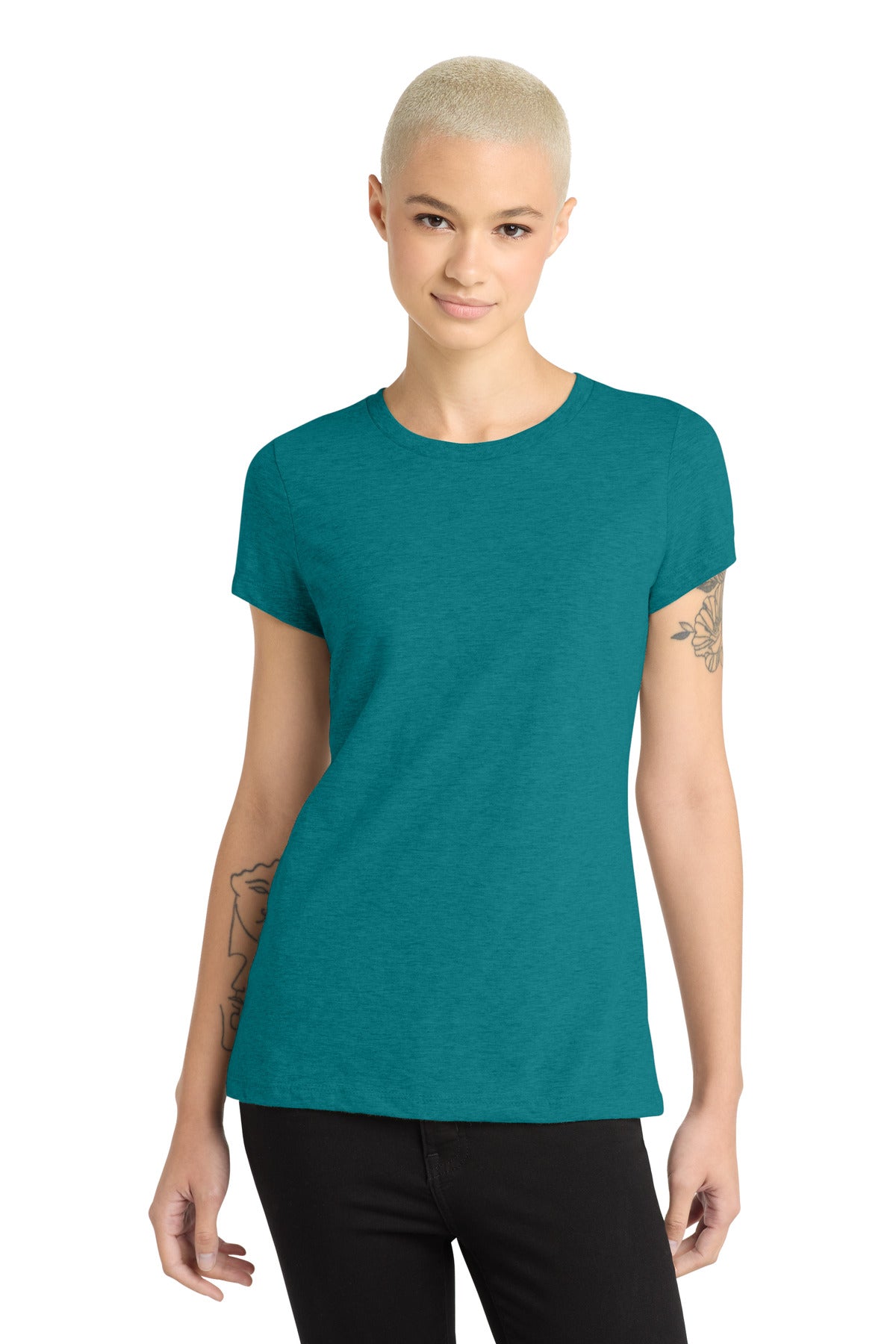 District ® Women's Perfect Blend® CVC Tee. DM108L
