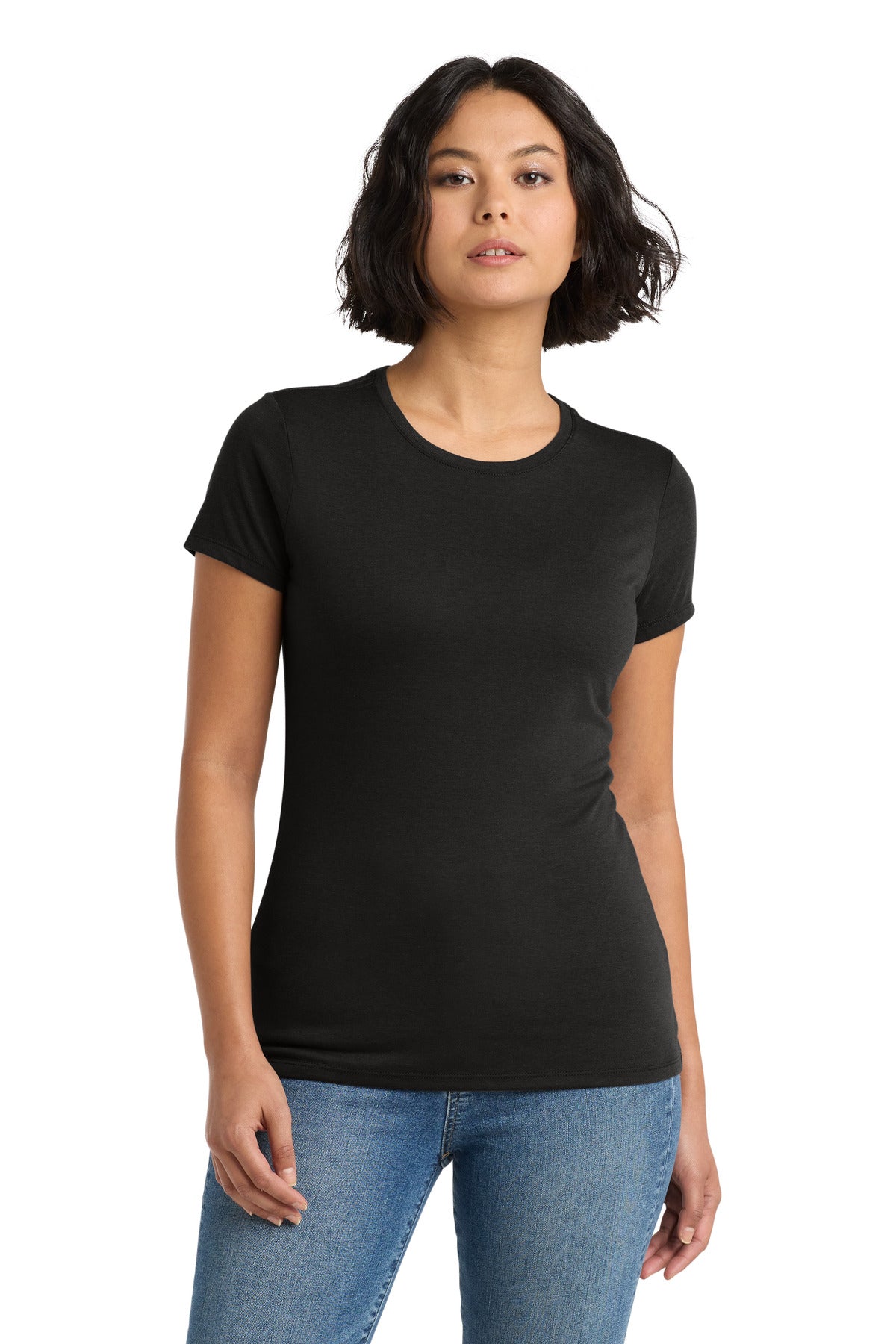 District ® Women's Perfect Tri® Tee. DM130L - Black - XS