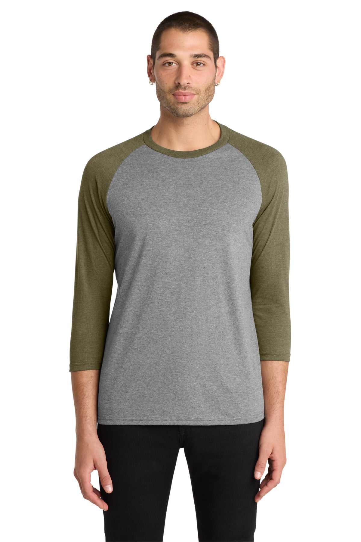 District ® Perfect Tri® 3/4-Sleeve Raglan. DM136