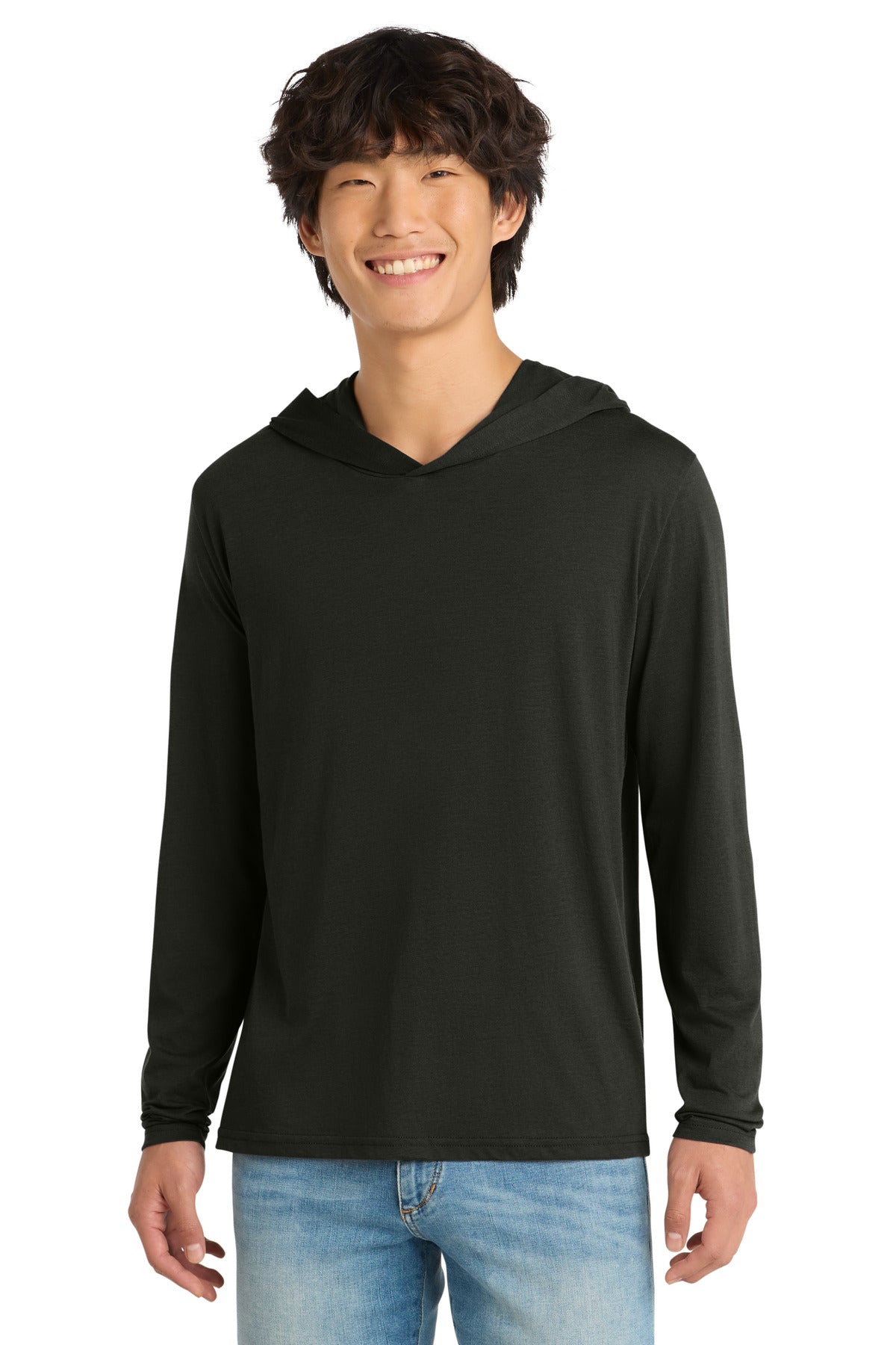 District® Perfect Tri® Long Sleeve Hoodie. DM139 - Black - 2XL