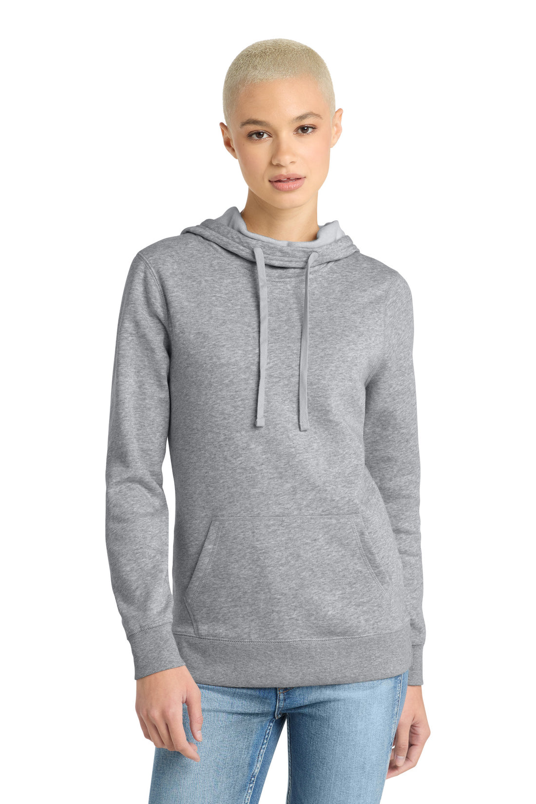 District ® Women's Lightweight Fleece Hoodie. DM493