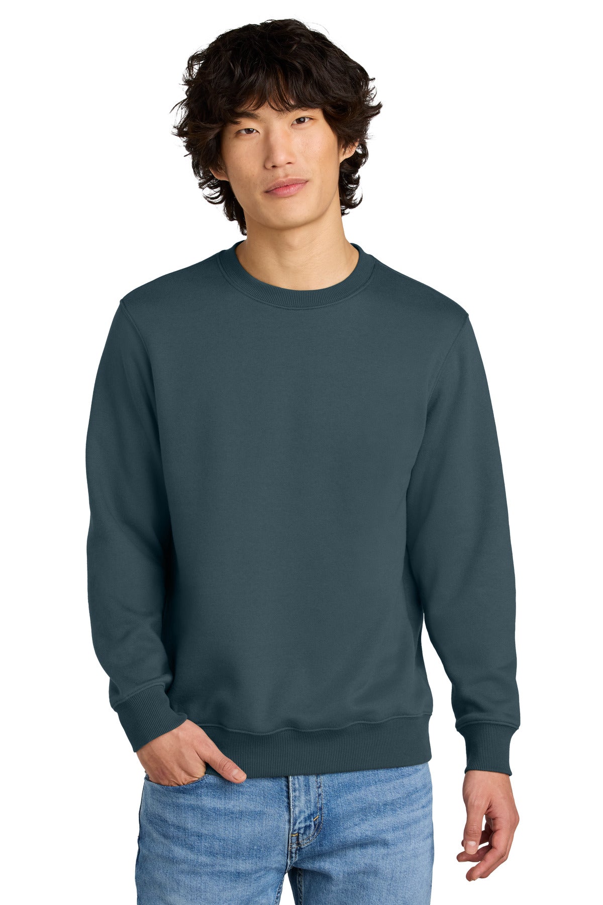 District® Perfect Weight® Fleece Crew DT1106 - Deep Steel Blue - 2XL