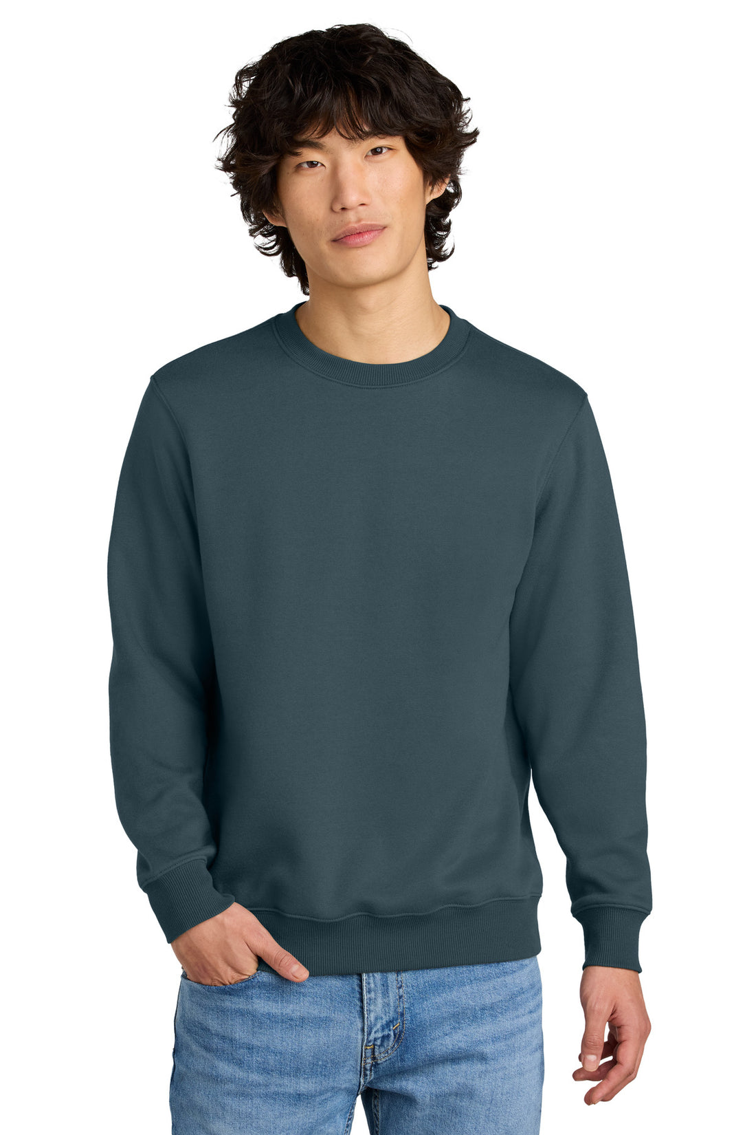 District® Perfect Weight® Fleece Crew DT1106 - Deep Steel Blue - 2XL