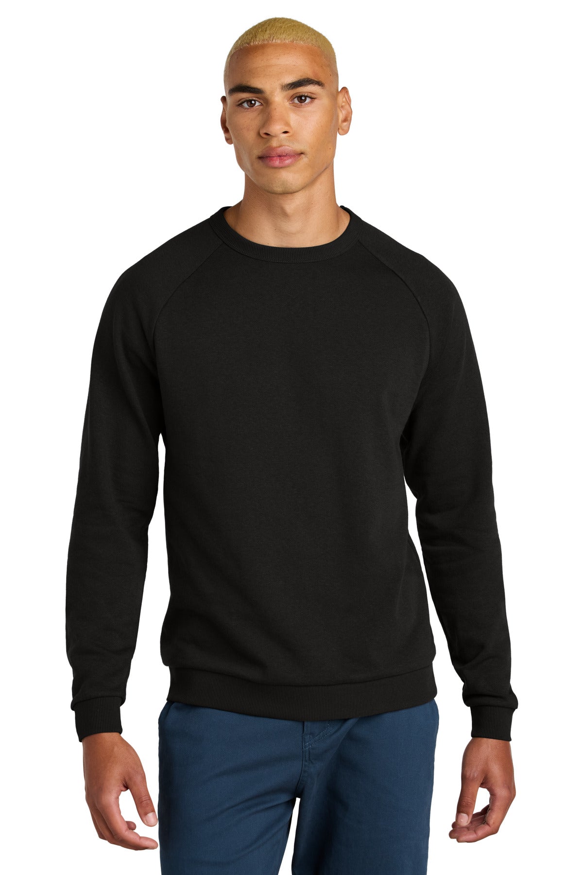 District® Perfect Tri® Fleece Crewneck Sweatshirt DT1304 - Black - 2XL