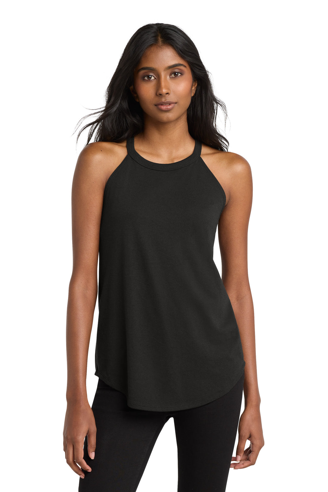 District  ® Women's Perfect Tri ® Rocker Tank. DT137L - Black - XS