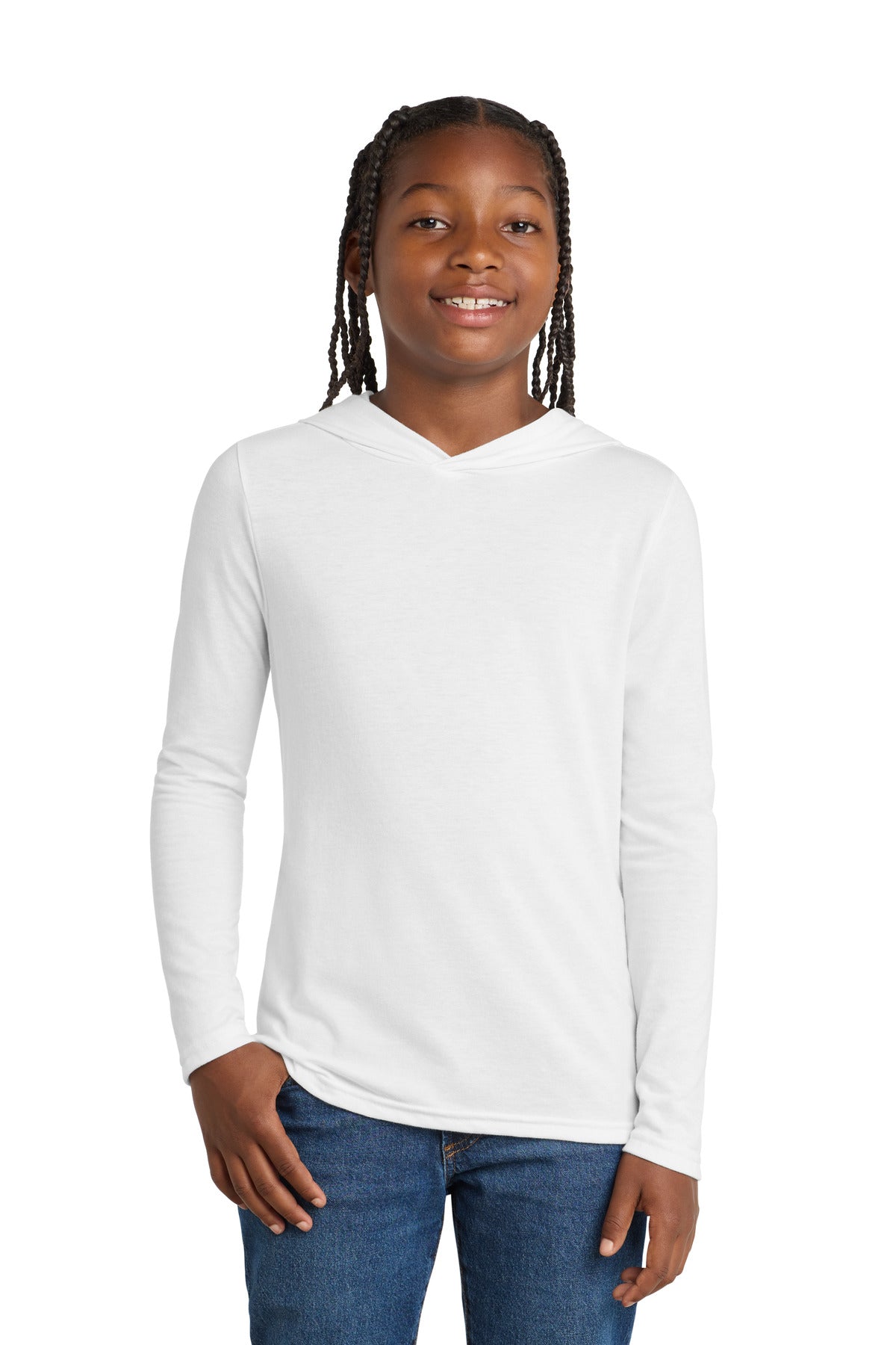District ® Youth Perfect Tri ® Long Sleeve Hoodie DT139Y