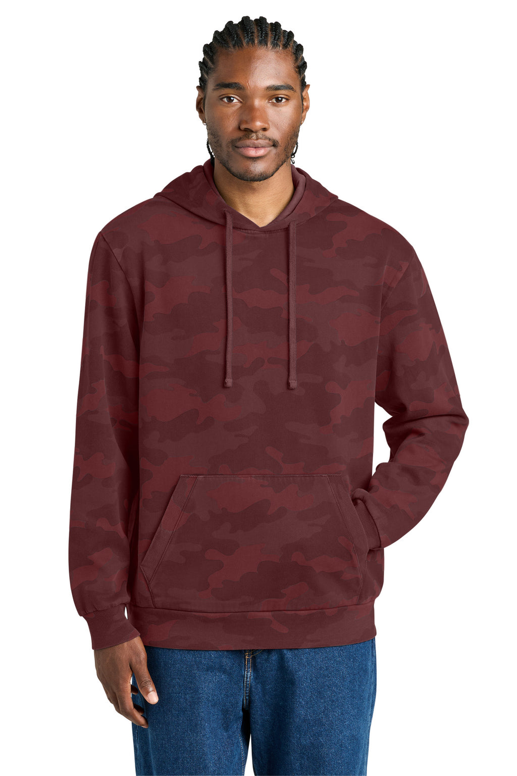 District Wash Camo Fleece Hoodie DT2200C