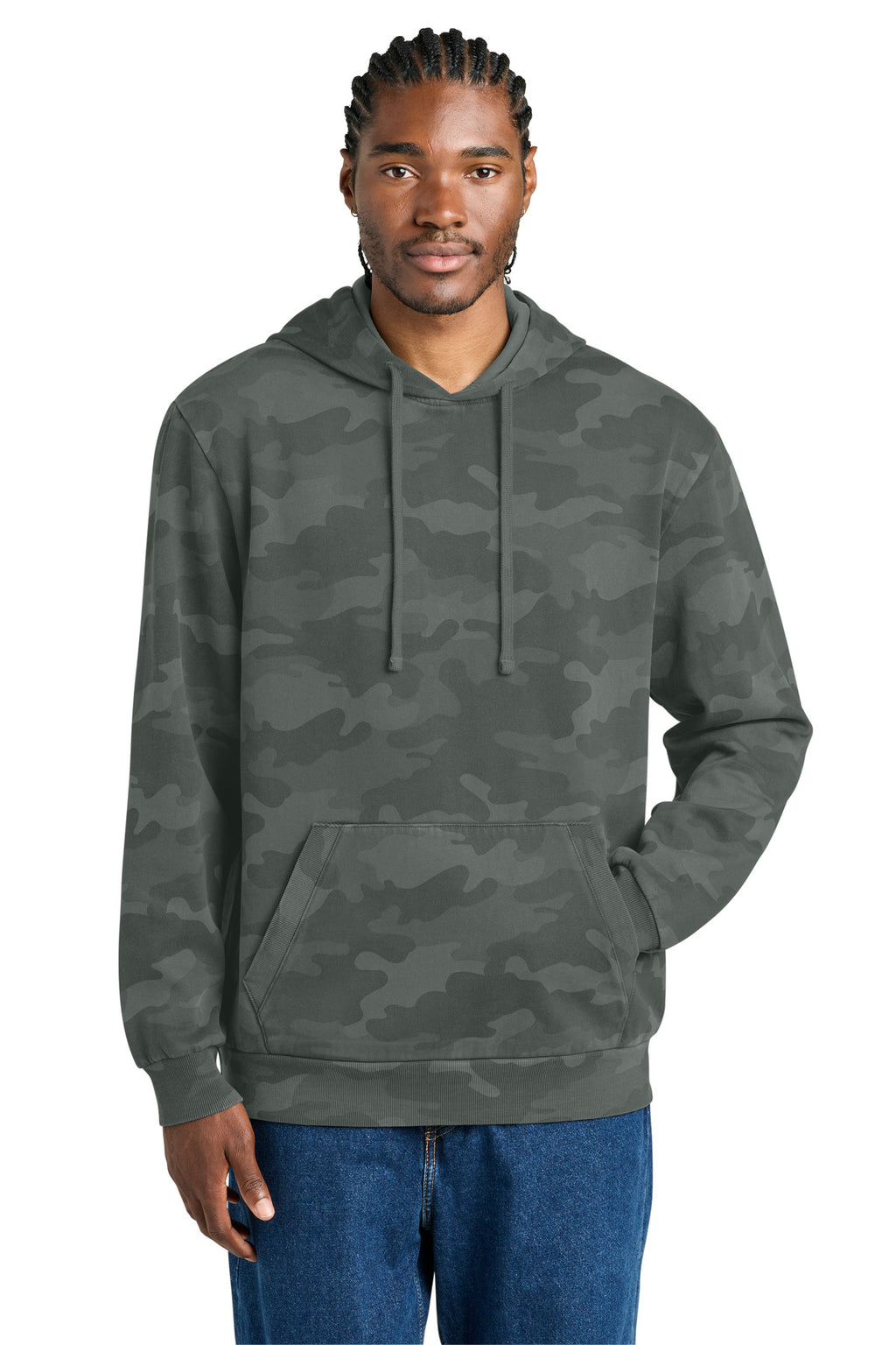 District Wash Camo Fleece Hoodie DT2200C