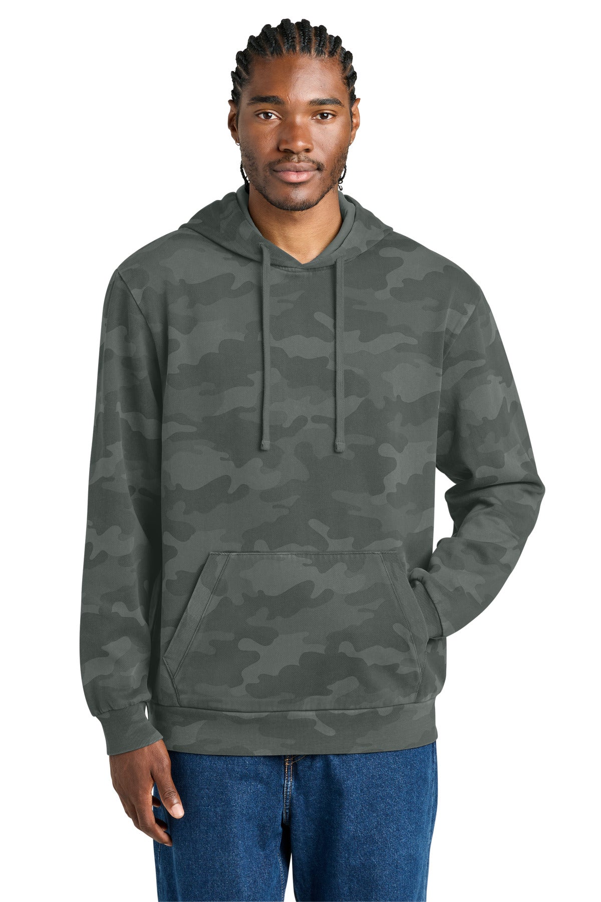 District Wash Camo Fleece Hoodie DT2200C