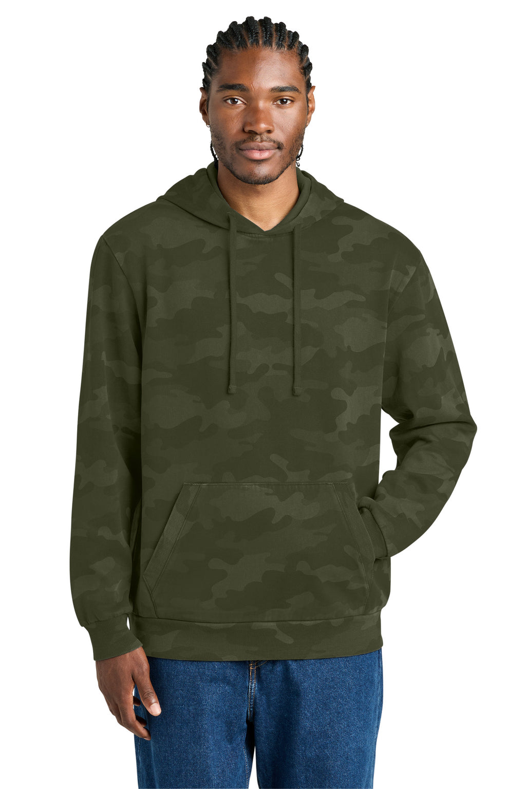 District Wash Camo Fleece Hoodie DT2200C