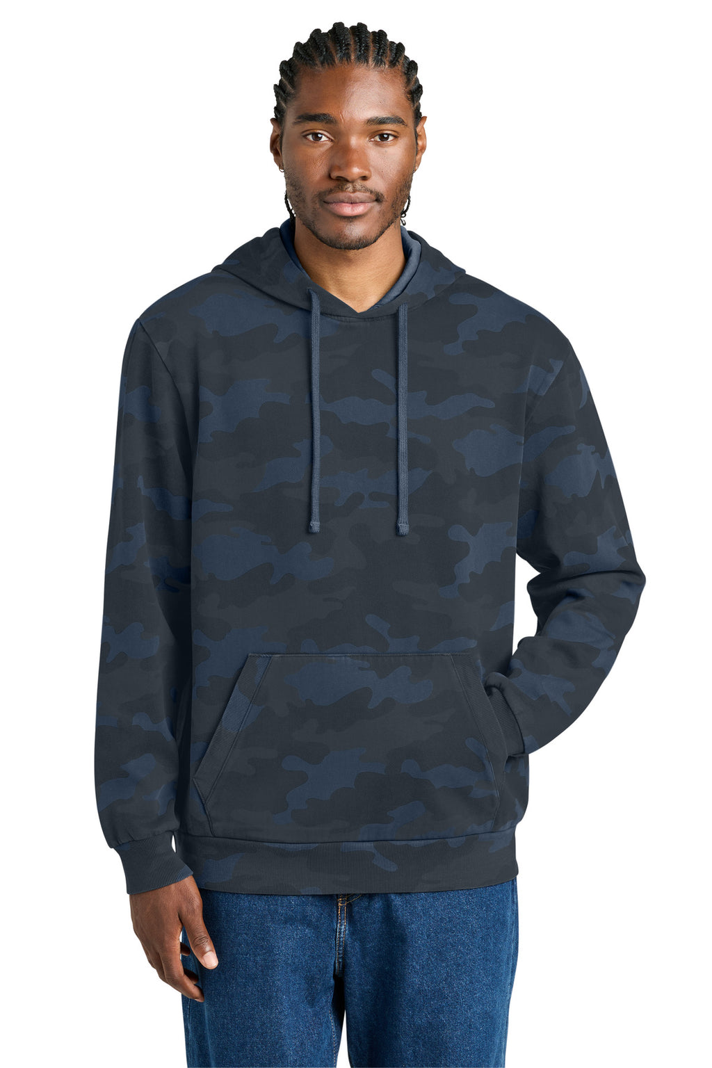 District Wash Camo Fleece Hoodie DT2200C
